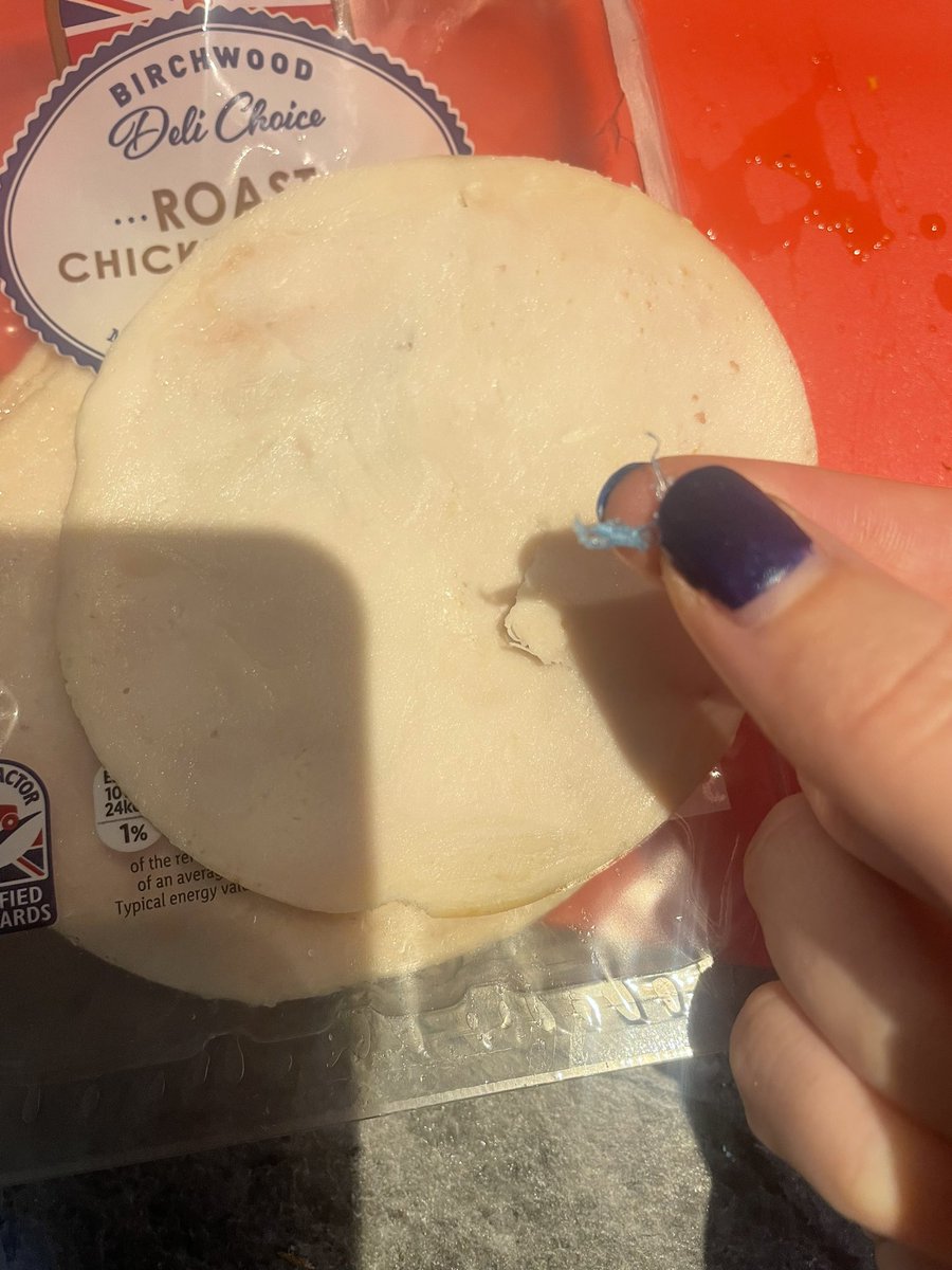 EmilyLJ1996's tweet photo. @LidlGB found this piece of plastic in my chicken 🤮 https://t.co/bG2O7He1yp