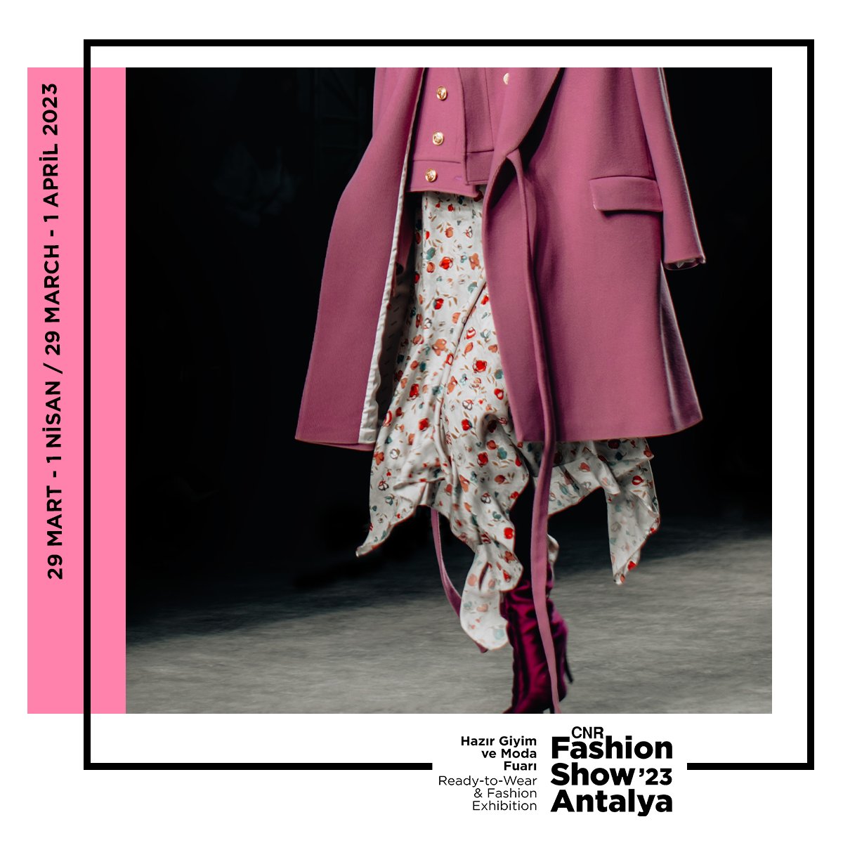 Hazır giyim, ayakkabı ve deri modasına yön veren 1.000’in üzerinden firmanın katılımıyla gerçekleşecek fuar, sektördeki tüm yenilikleri ziyaretçileri ile paylaşırken sektöre yönelik değişimlere de ev sahipliği yapacak.

Hemen Biletinizi Alın
bit.ly/42i2xdd