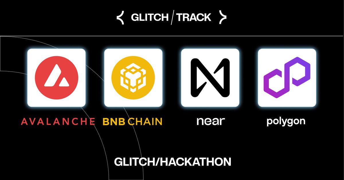 GlitchHackathon's tweet photo. 📢 Attention! 📢
Introducing GLITCH’s Track Partners -
Avalanche, BNB CHAIN, Near, and Polygon!👏

Check out the introduction of GLITCH's 4 Track Partners on thread👇

Follow @GlitchHackathon for more info about the hackathon! 🚀 https://t.co/6c4I3tlZI4