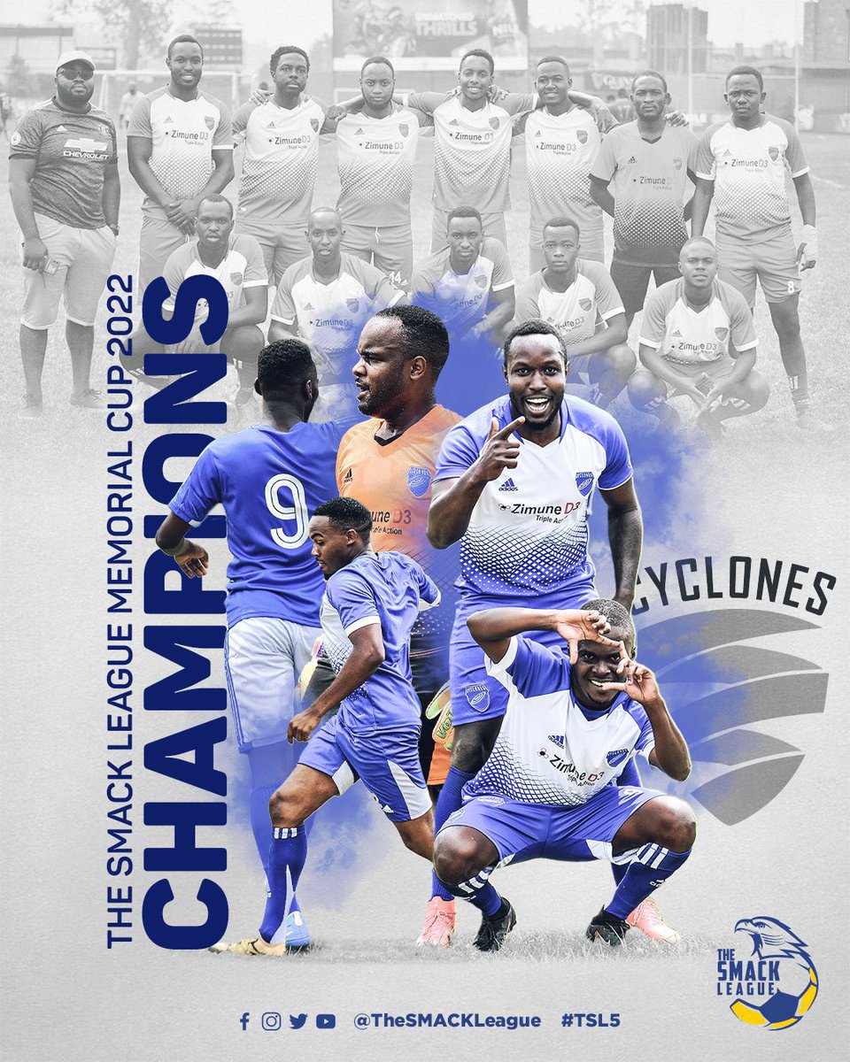 TheSMACKLeague's tweet photo. @CYCLONES_FC emerged Memorial cup champions last season, with @VictorKaluleP earning the MVP award. ๐๐ฝ
Two movie tickets are up for grabs, for first person to correctly predict the #TSL6MemorialCup Champions and MVP. ๐ซ๐ฅณ
Letโs get those movie tickets.๐๐ฝ๐
#TSL6 https://t.co/0oHrLb8oTf