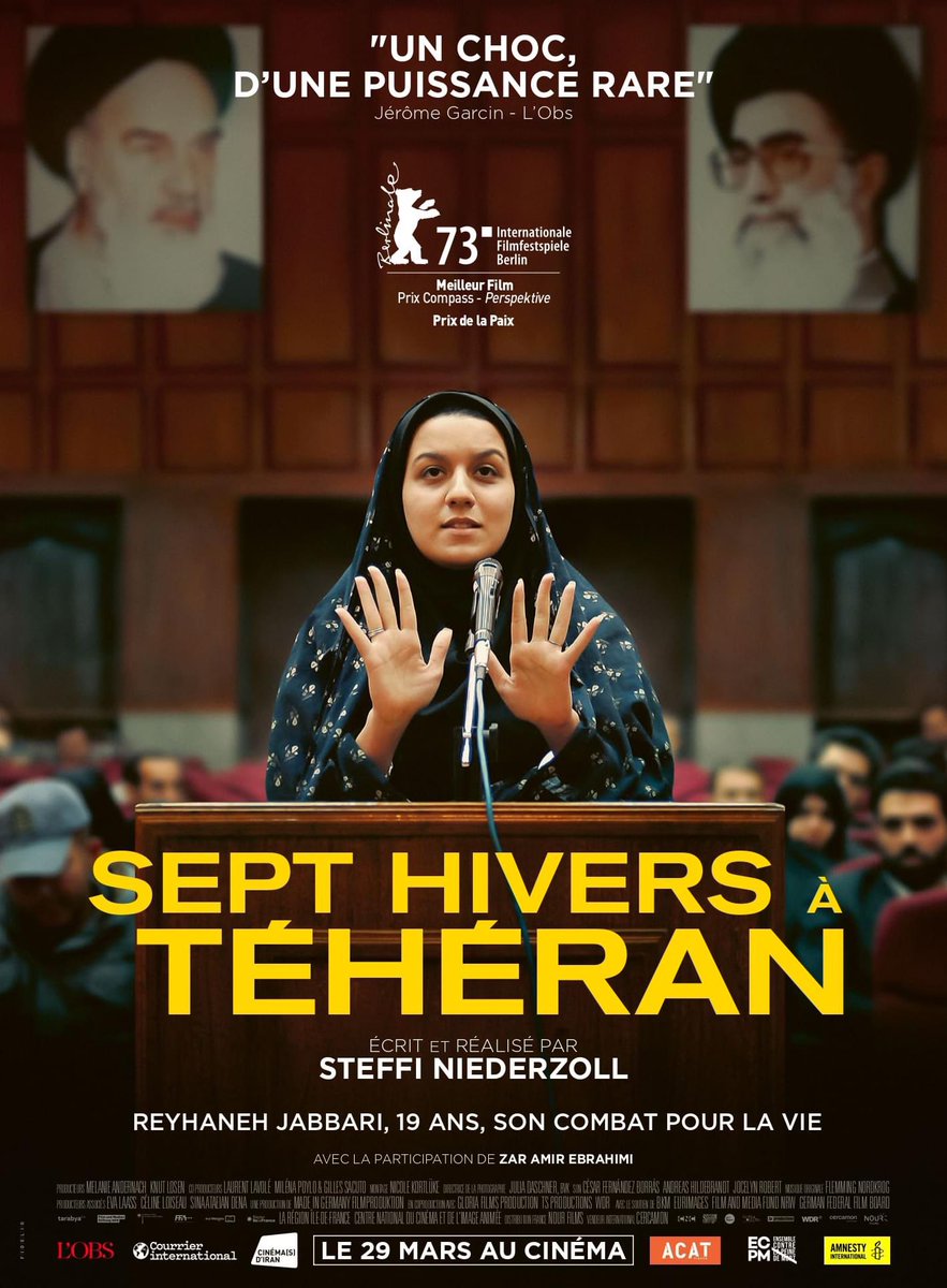 PlanLargeAnnecy's tweet photo. ⚠️ RENCONTRE ⚠️ demain soir à 18h30 au #CinémaLesNemours avec la réalisatrice Steffi @niederzoll pour l’AVANT-PREMIERE de son documentaire « Sept hivers à Téhéran".
@tsproductionsfr @nourfilms_ @Annecy_City @Annecy_Live @jaimeannecy @FmSequence https://t.co/7IIYfOLxQA