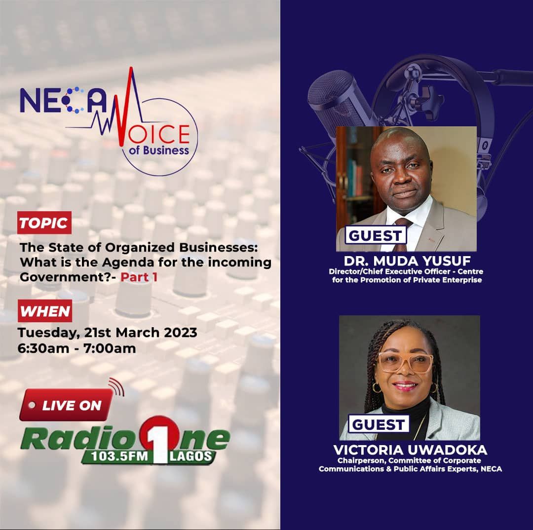 necadotorg's tweet photo. Join us tomorrow and share your business challenges, even as we recommend Policy options for Government.

#business #share #NECA #Voiceofbusiness https://t.co/0dwCdUcKS5