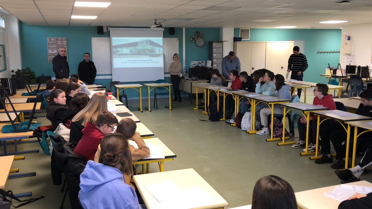 Première journée de l’action classe en entreprise à la STEF pour une classe de <a href="/CJeanvilar/">Collège JeanVilar</a>