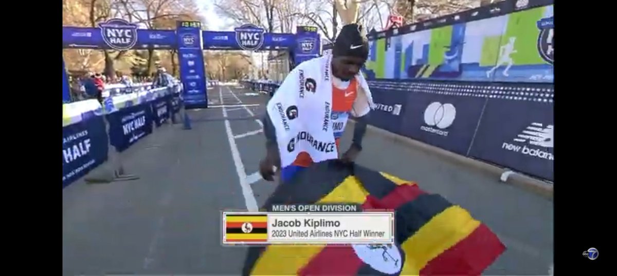 Generationnow9's tweet photo. Congratulations to Uganda's Jacob Kiplimo on winning the 2023 New York half marathon. https://t.co/f7w4VS1CiP