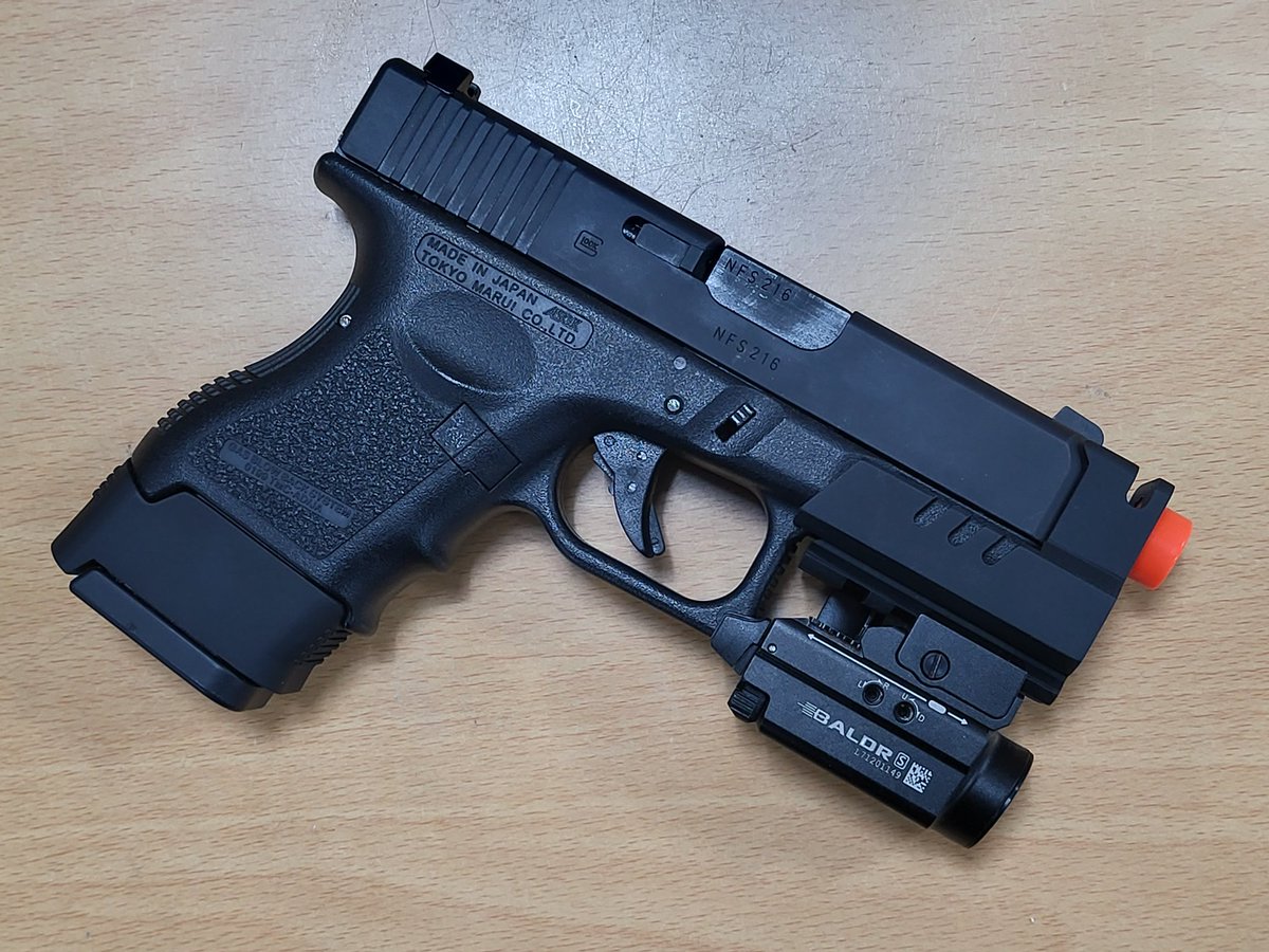 大日本技研　グロック 26 CUSTUM Baby KSC 限定品 ガスブローバック G26C ベビーパラベラム スライドHW