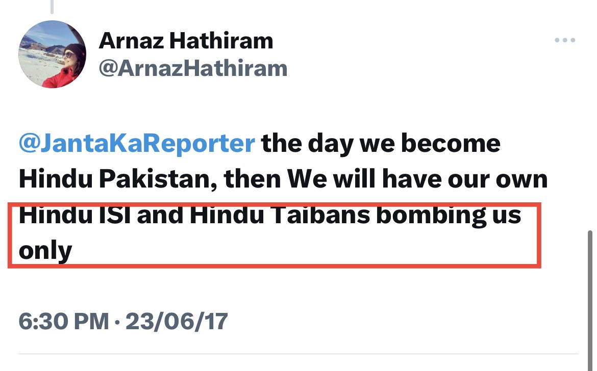 vijaygajera's tweet photo. This troll @ArnazHathiram get offended when I wrote the history and current relationships of a few Parsi businessmen with East India Company, Rockefellers, Rothschild and Ford Foundation.

She started to play the victim card by assuming that I have targeted the entire Parsi community, which is not true.

But she herself is full of hatred against Hindus. For example, she is taking cow urine jibe similar to a terrorist who has killed our Jawans in Pulwama.