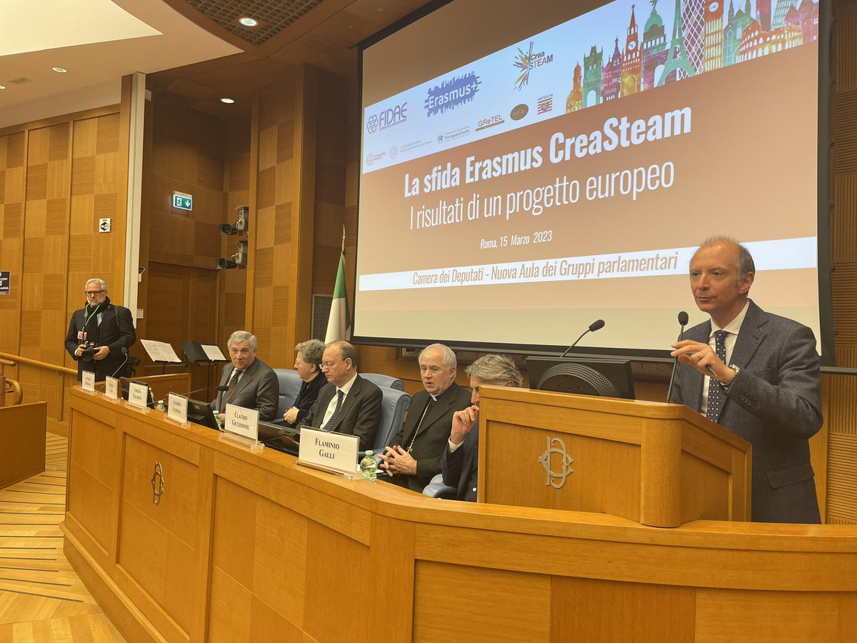 fonsi1x2's tweet photo. Presentation of @creasteam @CreaSTEAM_proj in the Italian Parlament, organizad by @fidaeNazionale @LaSalleBCN all the session and details https://t.co/lUptAMkhlY https://t.co/Rc0UGzWcZO