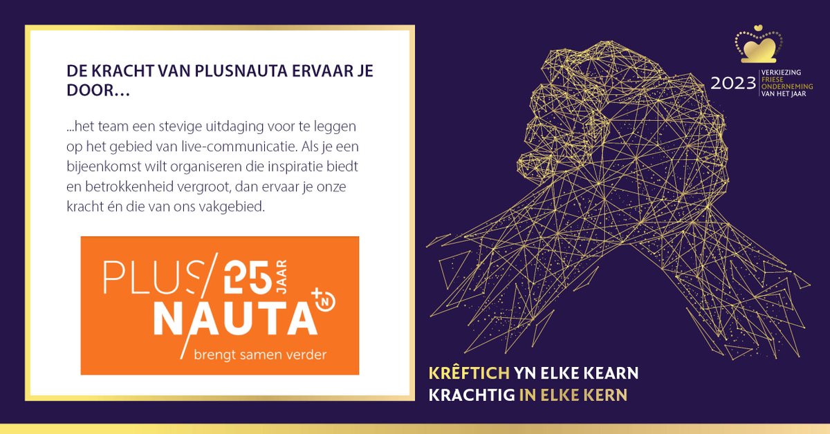 vfoprijs's tweet photo. Vandaag is de halve finale van de Verkiezing Friese Onderneming van het Jaar. 
De genomineerden  strijden om een finaleplek. 
Op deze halve-finaledag lichten we onze sponsor 
@Plus_Nauta uit. Zij zijn de producent van de Verkiezing Friese Onderneming van het Jaar. 

#vfo #vfo2023 https://t.co/SxfhF7MneJ