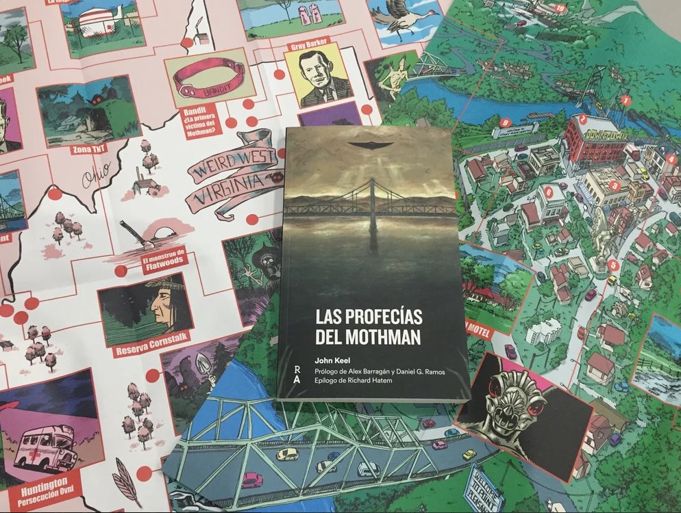 NoviembreNoc's tweet photo. Sorteamos ejemplar de Las Profecías del Mothman + mapa de Weird Virgina de @RAnomalas!
Para participar:
-Like y retuit 
-Sigue a @RAnomalas y @NoviembreNoc 
-Responde al tuit y menciona un amig@ con el que compartas experiencias ultraterrestres! 

Hasta el Miércoles a medianoche! https://t.co/0kOP57ItcQ