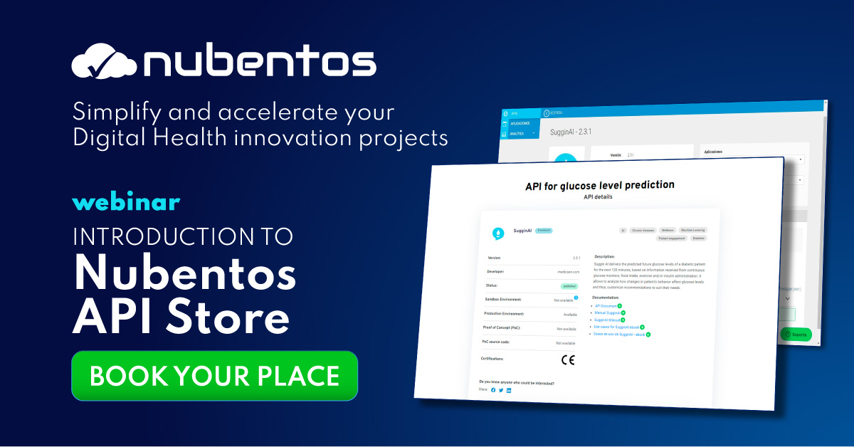 nubentos's tweet photo. 🌟 Everything you need to know to work with the best #DigitalHealth APIs in Nubentos is here! 🙌🏻

🚀 #Webinar: Introduction to the Nubentos API Store
📍 Book your place 🔗 https://t.co/nJ1bUwEXPI

📆 Every Tuesday and Thursday https://t.co/l3PvJtfpHe