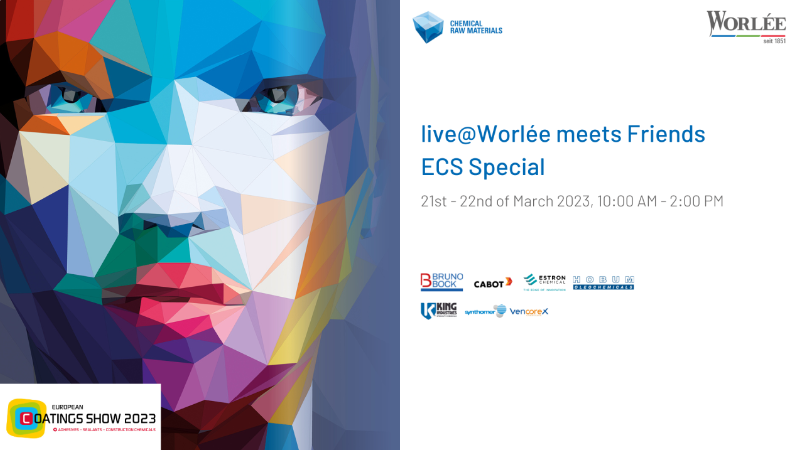 Synthomer_Group's tweet photo. To ring in @ec_show our distributor Worlée hosts a pre show “live@Worlée meets Friends” event on March 21-22, 2023. Tomorrow our #PolymerExpert Thomas introduces waterborne #coatings for masonry substrates with improved functionalities. Register @ https://t.co/DXJ8Tvv3Qa https://t.co/v65VsXSRot