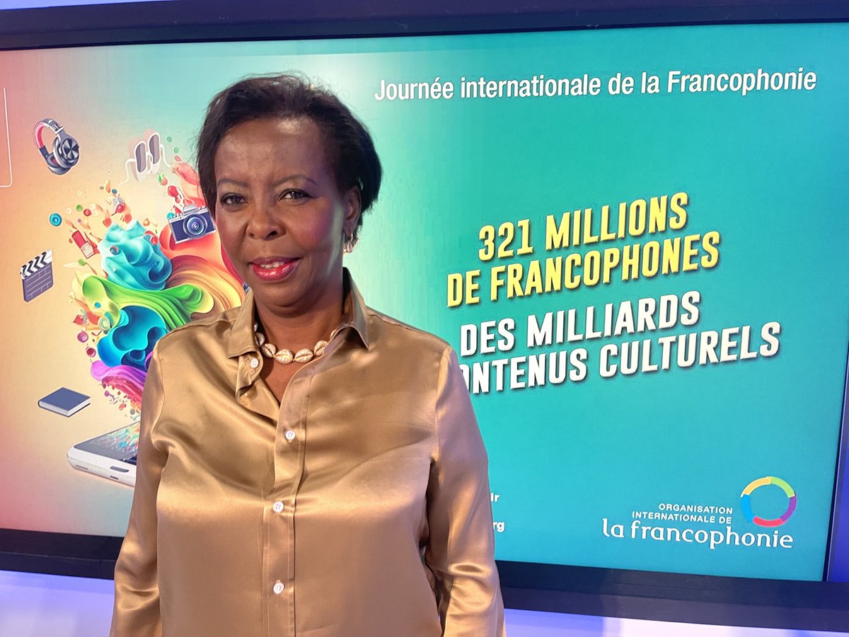 PatrickSimonin's tweet image. Un entretien exceptionnel ⁦@LMushikiwabo⁩ Secrétaire générale de la #Francophonie est mon invitée aujourd’hui sur @Tv5monde #JournéeDeLaFrancophonie #Mon20Mars Les nouveaux enjeux pour les Francophones du monde entier @OIFrancophonie⁩ #Mushikiwabo #FrancophonieDeLavenir