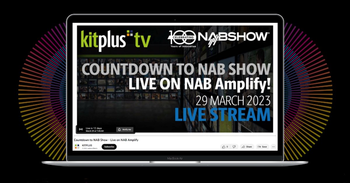 comprimato's tweet photo. Countdown to @NABShow 

On March 29, @KitPlusNews &amp; NAB Amplify will host a live stream featuring more than 100 NAB Show exhibitors and participating partners. Tune in at 14:05 (GMT) to hear what we'll be highlighting - https://t.co/63nYYjKqjL

#Comprimato #Kitplus #NAB2023 https://t.co/Iha6zYXJdy