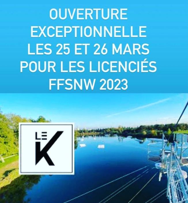lekabletk's tweet photo. #NouvelleSaison
Avant première !
Ouverture aux licenciés @FFSNW les 25 et 26 mars 🌊
>>> Réservation sur place sur présentation de la licence #FFSNW
C'est parti pour une nouvelle saison de glisse
#SkiNautique #Wakeboard #PassionGlisse
@villedechoisy @valdemarne_94 @94citoyens https://t.co/CT6kGY3NDj