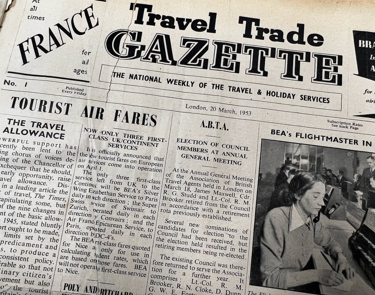 Seventy years ago today, Sir Winston Churchill was Prime Minister, Queen Elizabeth II was two months away from her coronation...and the first edition of the Travel Trade Gazette began distribution to the fledgling travel industry in the United Kingdom. Happy 70th Birthday TTG!