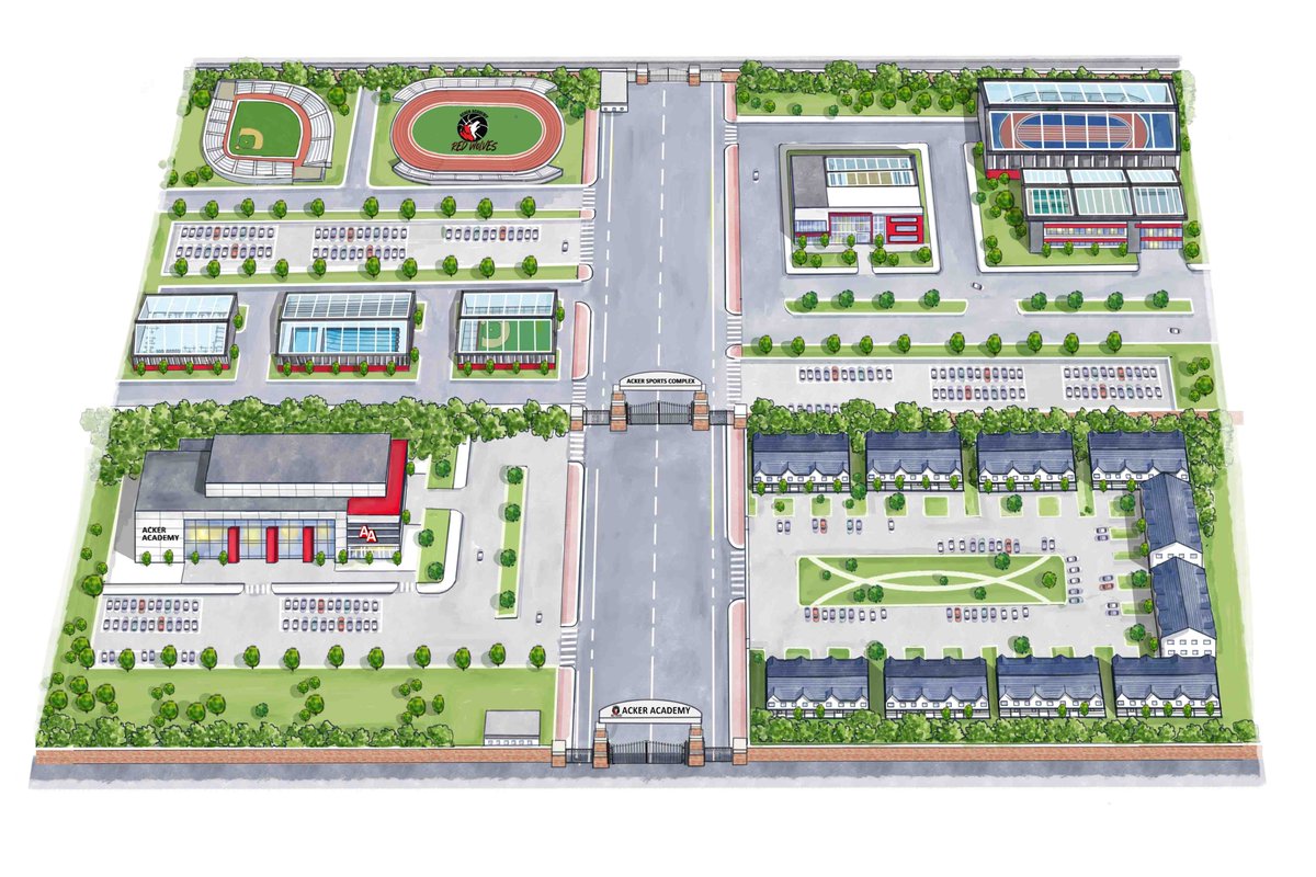 Conceptual sketch  of a sports academy.
Check out my gig on fiverr
fiverr.com/share/a9w2lW