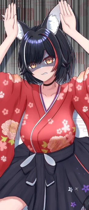 ホロライブの大神ミオちゃんのファンアート描いてます!病み、闇系の闇みおーんとかも!#三億アカウントの中から私を発掘してください 