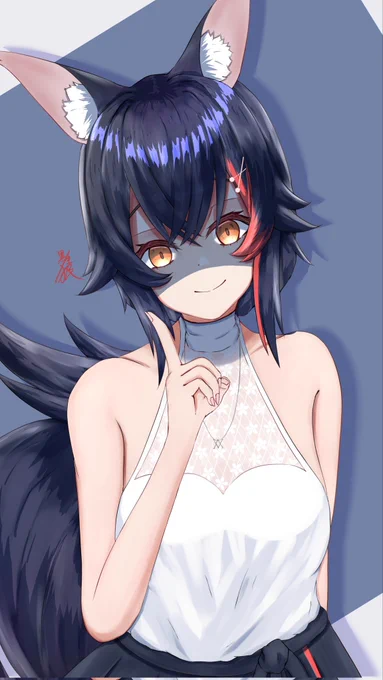 ホロライブの大神ミオちゃんのファンアート描いてます!病み、闇系の闇みおーんとかも!#三億アカウントの中から私を発掘してください 