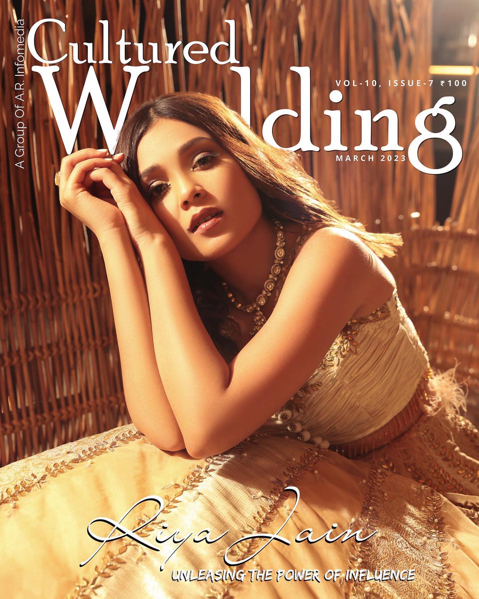 #Riyajain on the March digital cover of #culturedwedding magazine