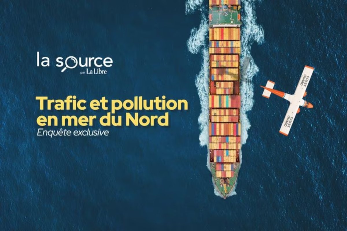 ajpjournalistes's tweet photo. Pollution en mer du Nord
La Belgique dispose d'un avion renifleur qui surveille la pollution en mer.  Les journalistes Valentin Dauchot, Romane Bonnemé et Gaëtan Gras ont décortiqué ses données en les confrontant au terrain, grâce à une bourse du Fonds pour le journalisme. https://t.co/HxpMQY8Vww