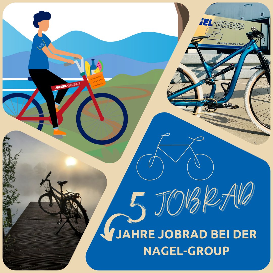 NagelGroup's tweet photo. 🎉🚲 Fünf Jahre JobRad bei der Nagel-Group! 🚲🎉
Wir freuen uns auf viele weitere Nagel-Group-JobRadler und wünschen allzeit gute Fahrt! 🌍💚
#JobRad #NagelGroup #Nachhaltigkeit #Gesundheit #Umweltschutz #Dienstradleasing https://t.co/V1u1fiabXl
