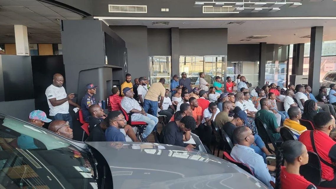 motorsportGH's tweet photo. #F1 #F1Ghana #F1ViewingPartyGH #MotorSportViewingParty #MotorSportSunday #SaudiArabianGP Live viewing party hosted by @MercedesBenz by @CFAOGroup Ghana Showroom Airport City Accra
Cc @DennisGawuga @DStv_Ghana @Labadibeachotel https://t.co/MpHYyaKqYL