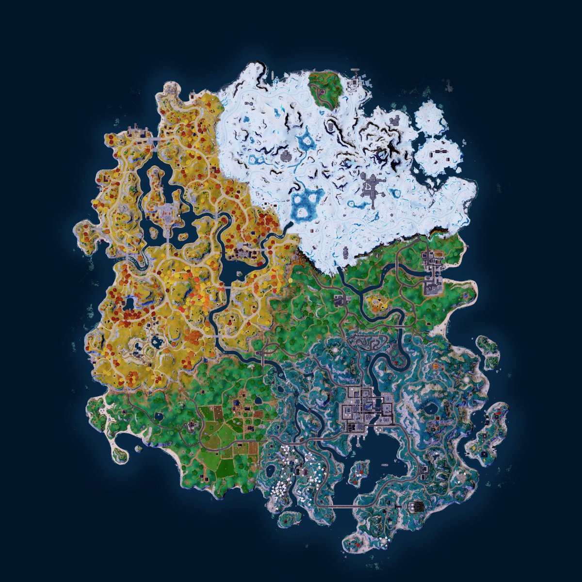 FortniteFNLK's tweet photo. FORTNITE NEW V24.01 MAP! https://t.co/m3AyNkf8SP