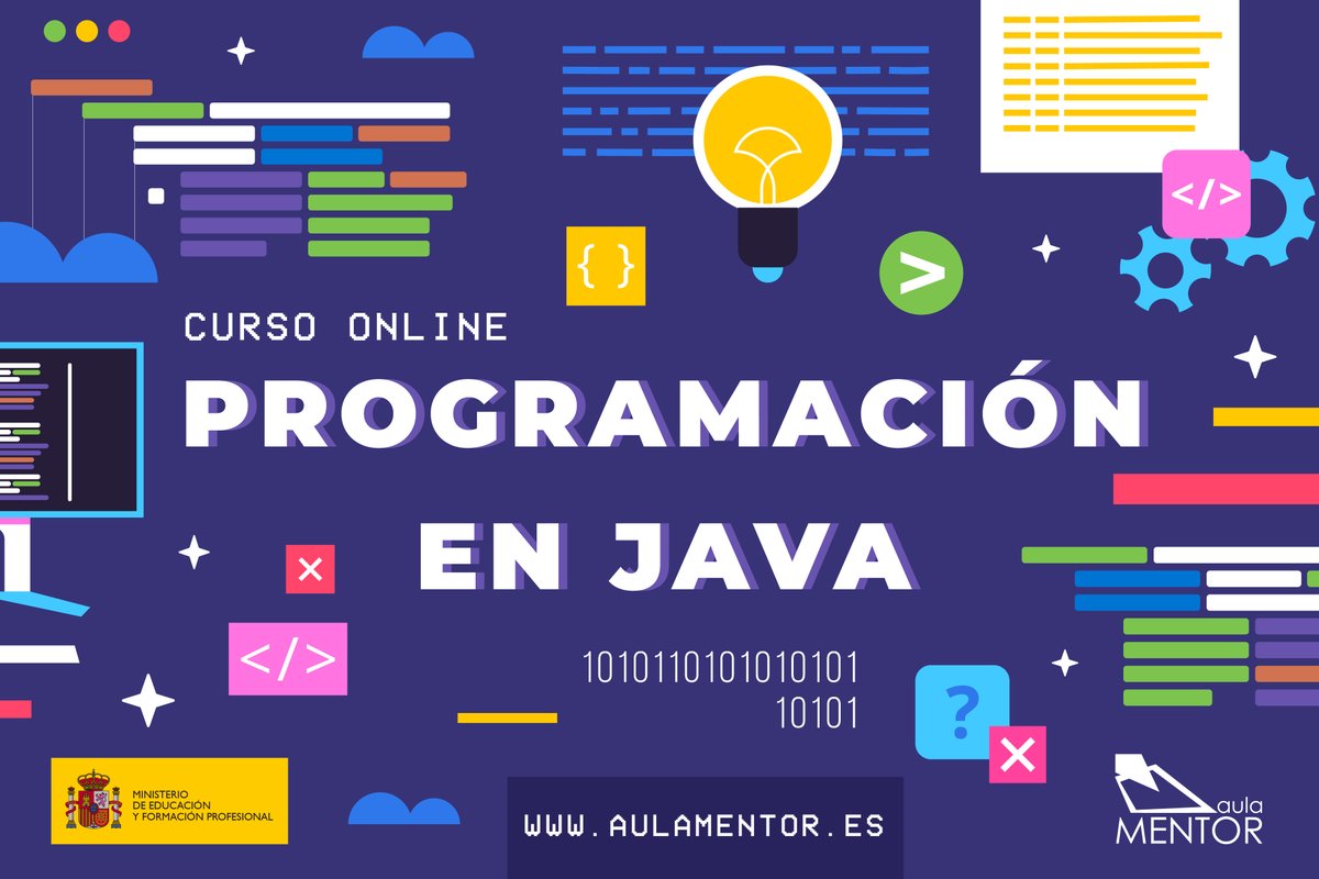 AulaMentorEcija's tweet photo. Buenos días desde el #AulaMentor del @aytoecija 

Comprende los paradigmas de la orientación a objetos, así como el desarrollo de aplicaciones en un entorno de desarrollo con el curso de #ProgramaciónJAVA https://t.co/TK5ddJQSi9 @Ecija_Sevilla @IESluisvelez @fpdual_iesvelez https://t.co/E0xEaf9bYa