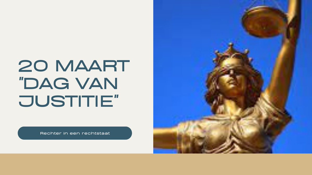 Sinds 2015 is 20 maart de “Dag van de Justitie” in België. Dit evenement wordt georganiseerd door de representatieve organisaties van magistraten en advocaten uit ons land. Dit jaar hebben rechters en advocaten besloten zich te richten op de rol van de rechter in een rechtstaat.