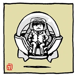 バカリさんに似合う乗り物ベスト1(勝手に認定)。

#バカリズム #勝手に認定 
#AKIRA #マサル
#イラスト #ファンアート 