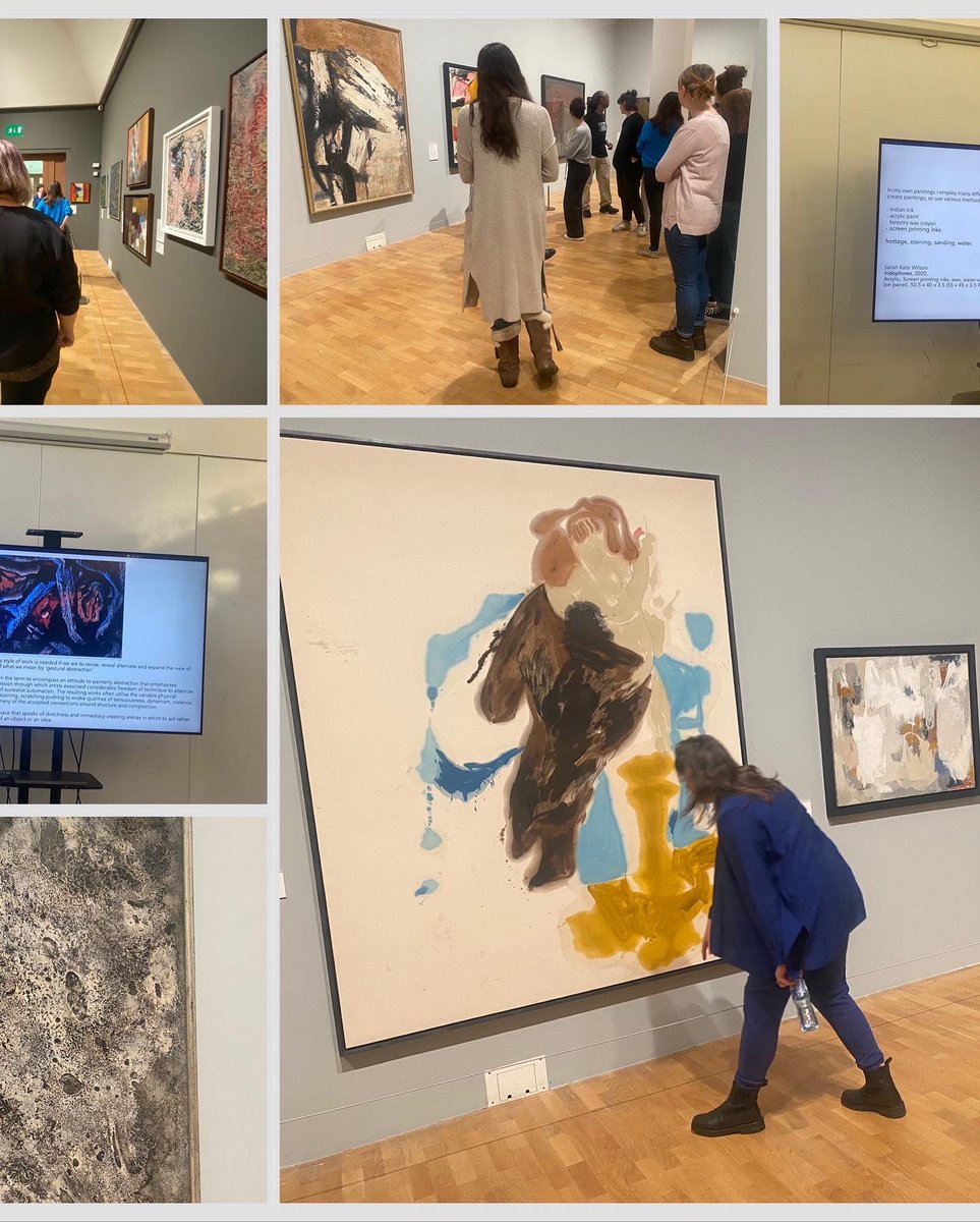 THATnetworkLDN's tweet photo. Thank you Kirsty Lowry @_TheWhitechapel
Painting CPD with
Artists Sarah Kate Wilson and Bettina Fung who introduced us to ways of working responding to their practice&ideas within current exhibition - Action, Gesture, Paint - @THAMES_music #automatism #abstractart #create #artcpd https://t.co/klfPmk9NFS