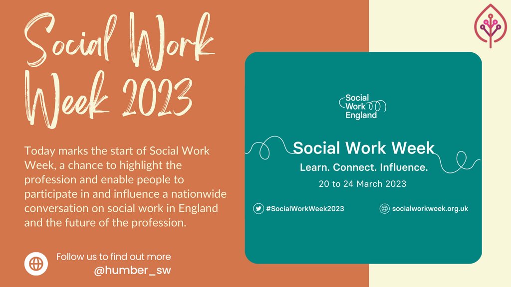 Today marks the start of #SocialWorkWeek2023, a chance to highlight the profession and enable people to participate in and influence a nationwide conversation on social work in England and the future of the profession. Follow us to find out more #HSWTP