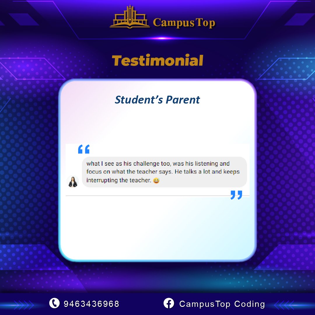 CampustopCoding's tweet image. Choose what's best for your kids.
Get them into 1-on-1 or group coding class.
Don't miss our free trial here: campustop.pro and let's see where your kids can grow and learn more.
#campustopcoding #codingforkids #kidscoding #programmingforkids #kidsprogramming