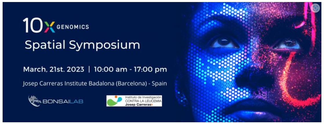 ManelEsteller's tweet photo. You still have time for tomorrow @10xGenomics @CarrerasIJC @SingleCell_IJC #genomics symposium about #Spatial #Transcriptomics using #Visium and #CytAssist technology; with @eportacangen @Lsudupe @LM_Giordani @SvenAT and yours truly! 
Register here:
https://t.co/kZOdaiOHr7 https://t.co/eJ6TsFbv4c