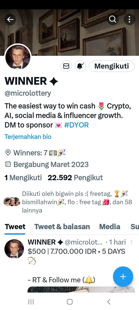 Hannay66V's tweet photo. @jihanicorn @microlottery Done. https://t.co/J34GaZMnVQ