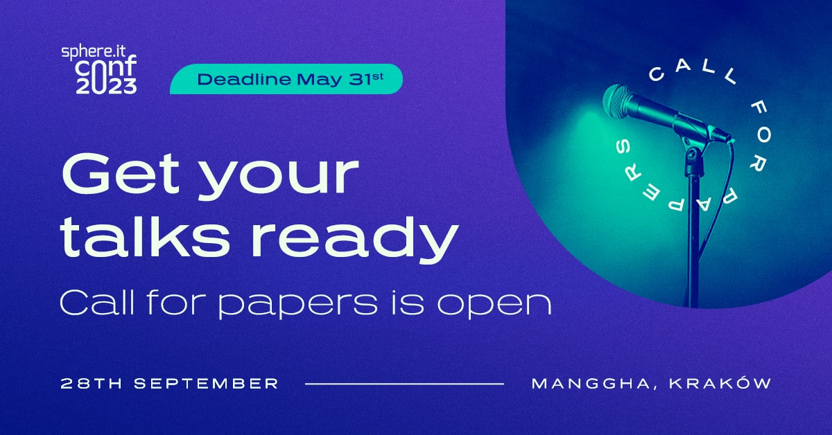 sphere_it_'s tweet image. Time to announce #c4p for the Sphere.it conf ‘23! 🌟 #sphereitconf2023
Inspire others to explore diverse career directions, enable them to learn from your experience, and share the latest novelties on the tech radar with us.
Details👉sphere.it/become-a-speak…
