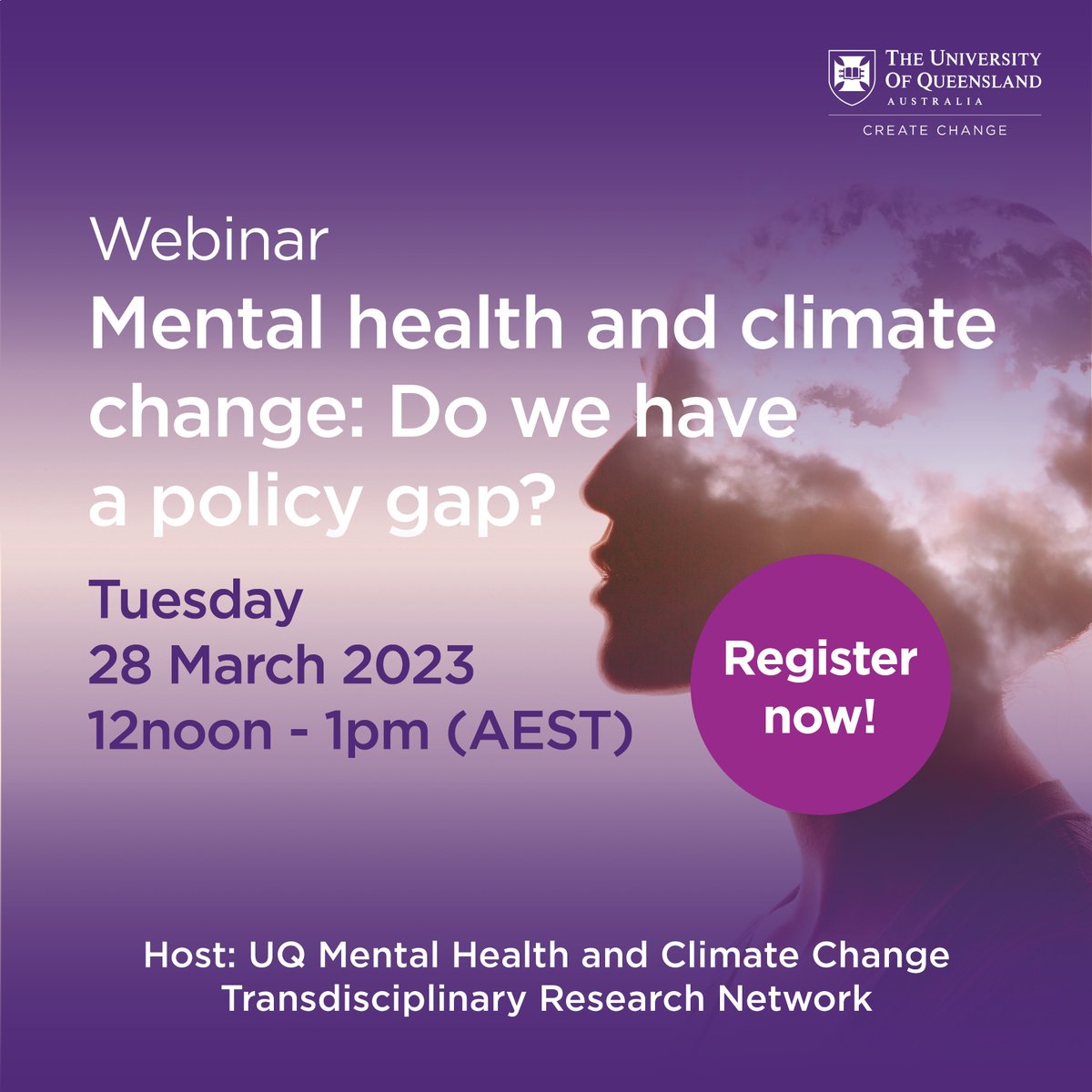 Interested in the health and well-being impacts of climate change? Join us on Tuesday, 28 March to discuss the strengths and weaknesses of our local, state and federal policies, and explore the way forward. public-health.uq.edu.au/event/session/…