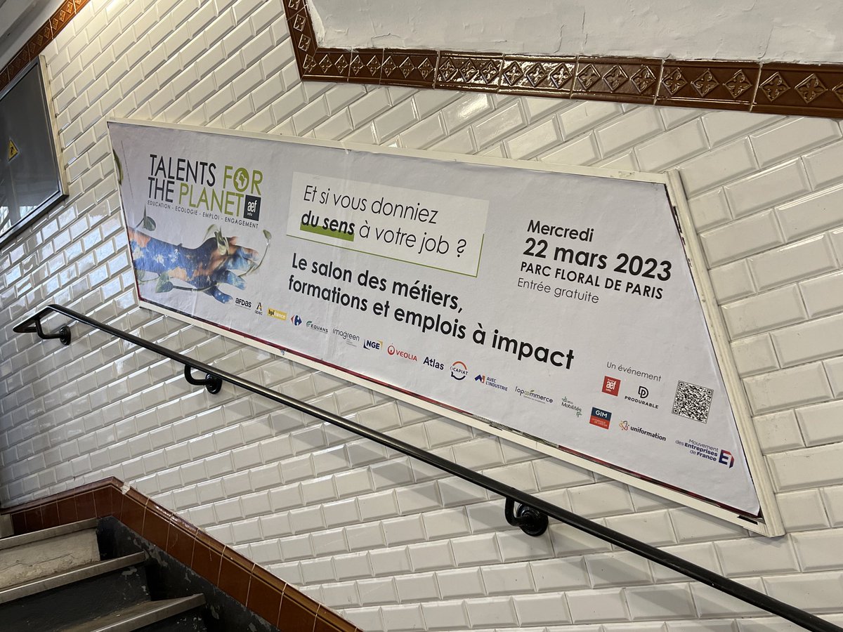 flepanyduval's tweet image. ⁦@EQUANS_Official⁩ partenaire du salon #talentsfortheplanet. Venez nous voir le 22 mars pour découvrir nos emplois à impact. #empoweringtransitions