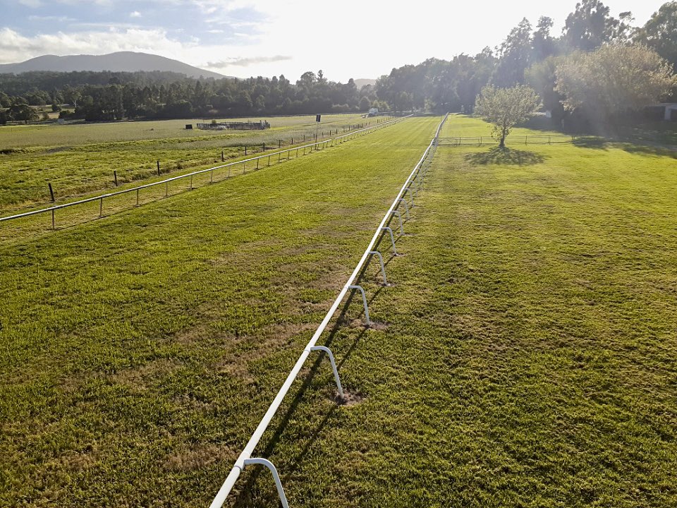 Healesvillerace's tweet photo. Here’s some photos below of the Healesville race track this morning! The track is looking great as we build towards the Healesville Cup 🏆 and Golden Thong on Saturday! Why not pack a picnic and join us for a great day out on Saturday! 🐎 https://t.co/z3CTQZQkil