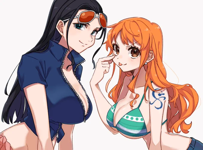 そしてこちらインターネットに居ない間にちまちま描いていたワンピ女子の練習になります 