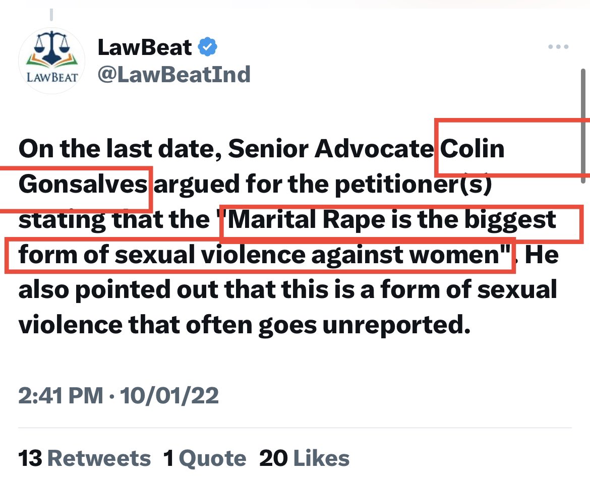 Hey, <a href="/ArnazHathiram/">Arnaz Hathiram Jain</a> you are claiming that you are fighting for the man’s rights and against #Maritialrape so let me tell you who funds the lawyers who want #MaritialRape law in India.

Collin Gonsalves of HRLN is fighting the case in support to create a law.

Do you know who