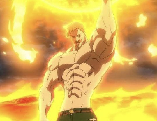 disasterorbit's tweet photo. It’s Escanor character from “Seven Deadly Sins” 🔥🔥🔥 https://t.co/1WmrB9TtXg