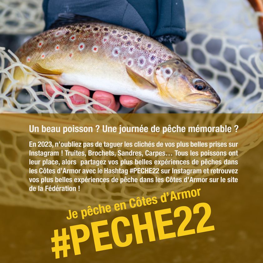 fdaappma22's tweet photo. Un beau poisson ? Une journée de pêche mémorable ? 🤩 En 2023, n’oubliez pas de taguer les clichés de vos plus belles prises sur Instagram et retrouvez vos plus belles expériences de pêche dans les Côtes d'Armor sur le site de la Fédération ! #peche22 https://t.co/qVN24lTPwE