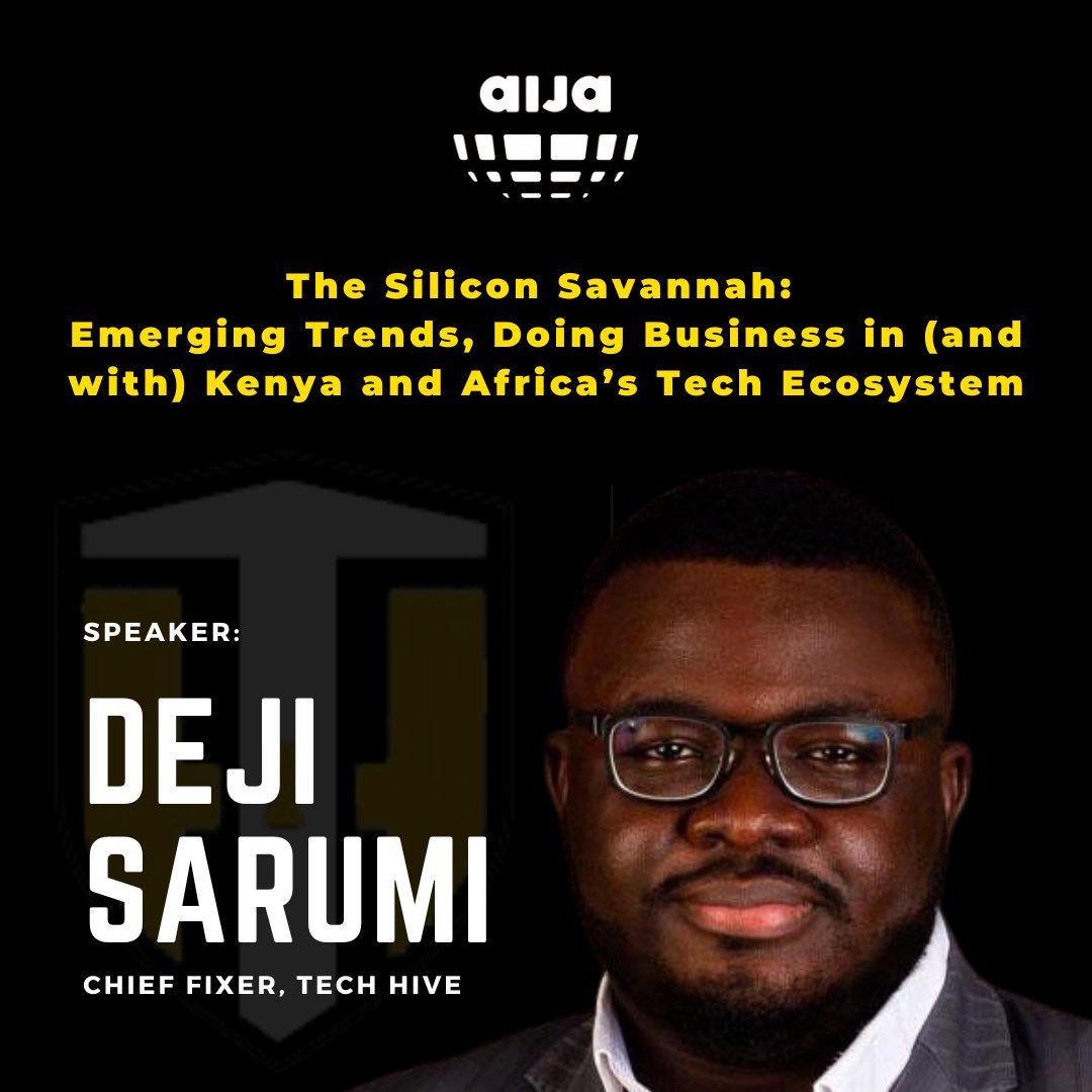 HiveAdvisory's tweet photo. Join Deji Sarumi @Swellwell in Nairobi for an unforgettable @AIJAASSOCIATION seminar, as he is one of the speakers to explore the emerging trends and unique opportunities of Africa's tech ecosystem.

Date: 22-25th March 2023. https://t.co/GmUBVGJUHQ