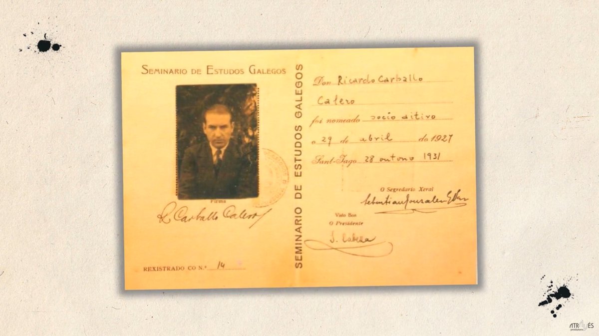 CFilmada's tweet photo. 📅 O 25 de marzo de 1990 finaba en Compostela Carvalho Calero.

🎥 Recuperamos este documental do noso inventario no aniversario do seu falecemento 👉 https://t.co/O6dAGooT5H https://t.co/knFMaFRAFU