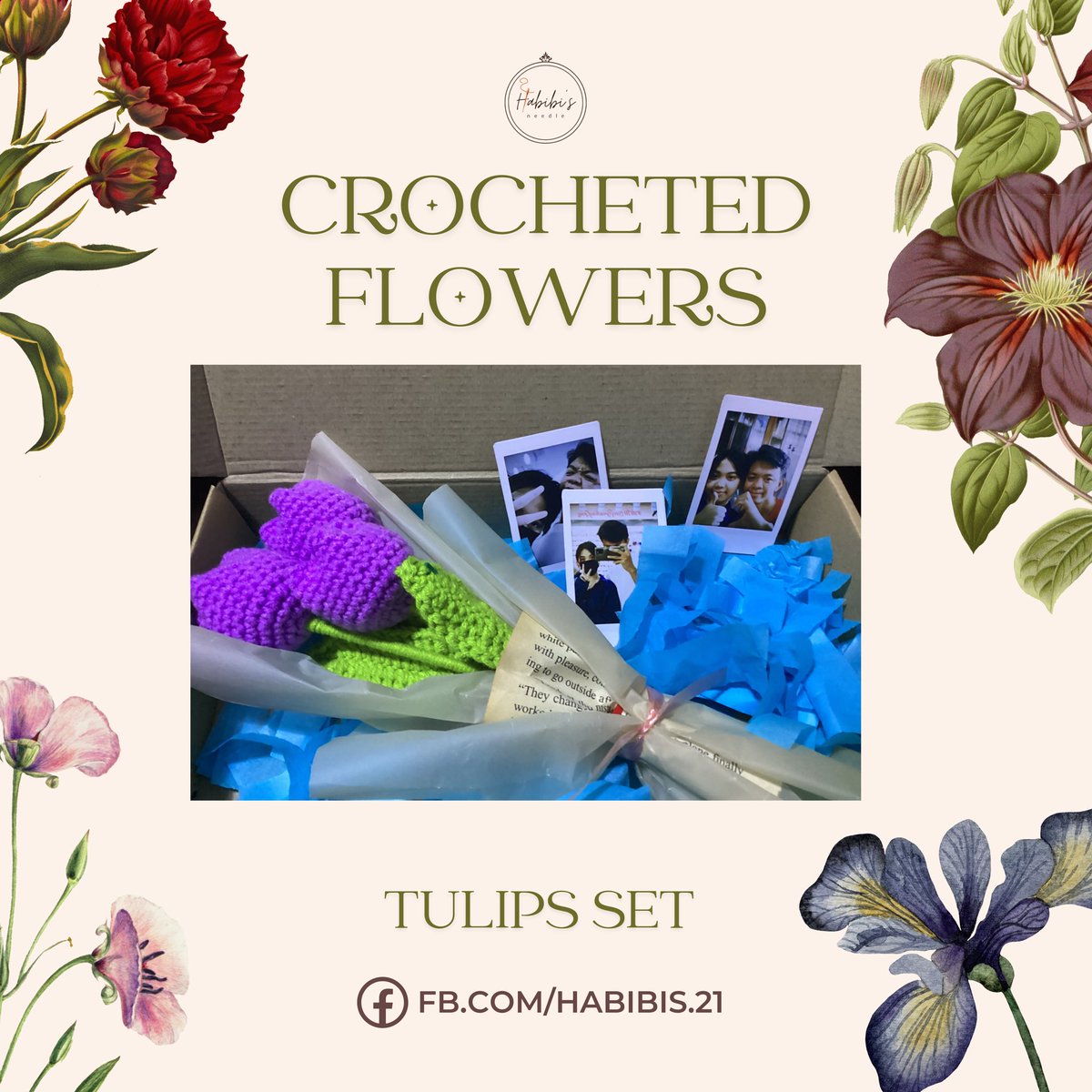 TULIPS SET 🌷 

Get yours and customize your own now! Our DMs are always open. 📩

#HabibisProducts
#giftsforher #giftsforhim #crochet #art #handmadegifts #giftideas #buyhandmade #flowers