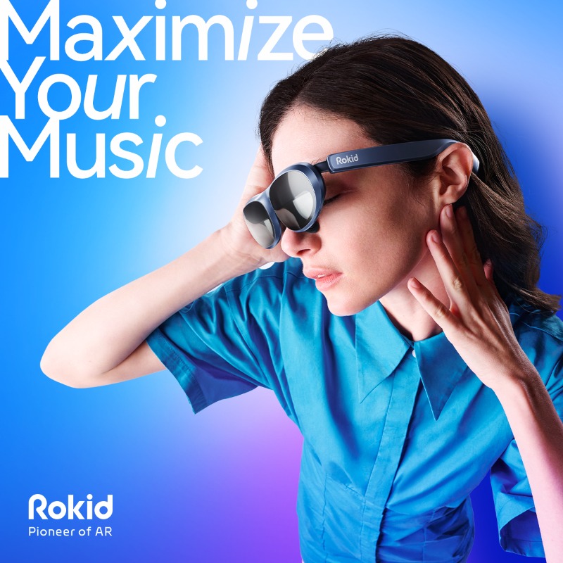 RokidGlobal's tweet photo. Buckle up and get ready to be amazed by the Rokid Max's 215-inch display! 😎First AR glasses that offer a 120Hz refresh rate! A game-changer in 2023!