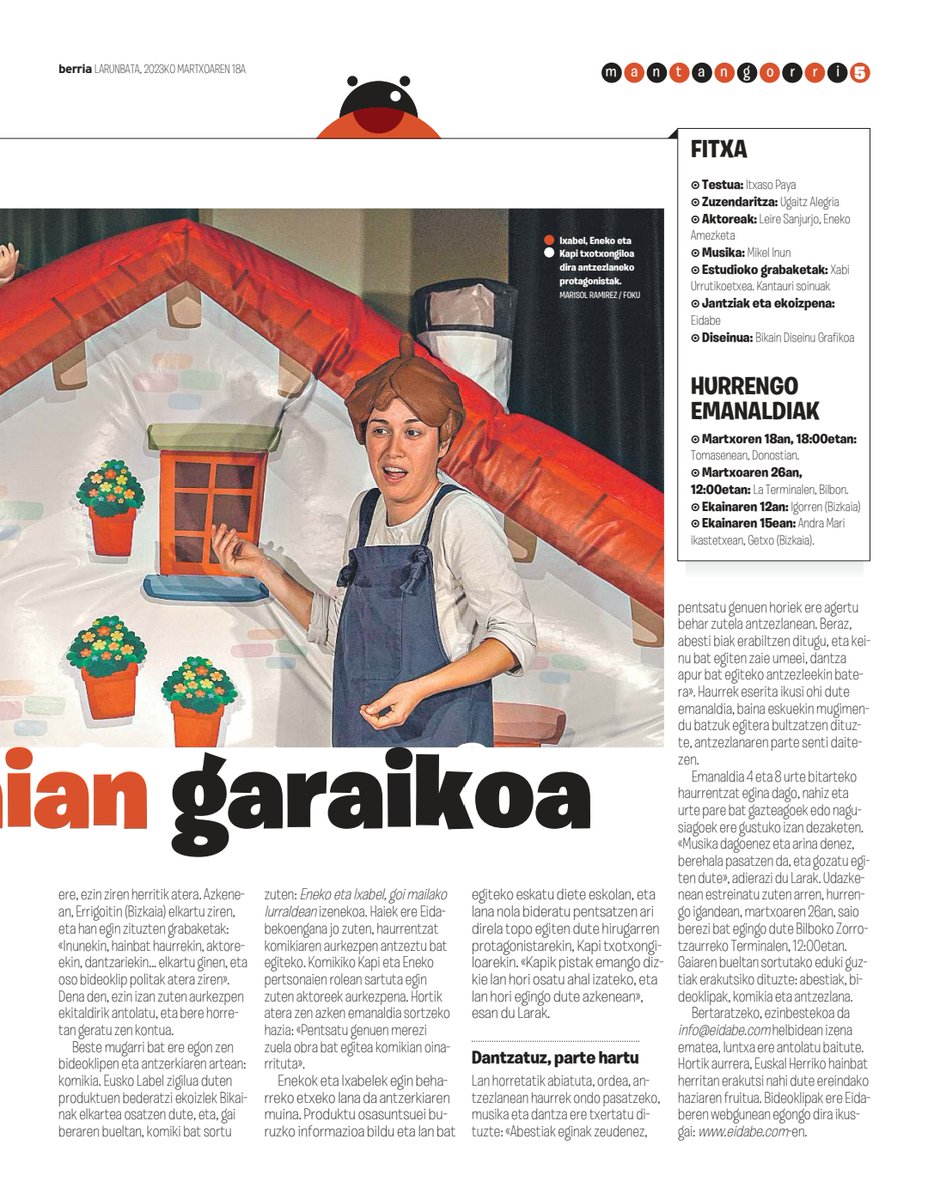 Bertako elikagaia zaindu eta kontsumitu. Eusko Label😍
Eneko eta Ixabel antzezlanaren inguruko erreportaia <a href="/berria/">Berria.eus</a>-n.

#bertakoelikagaiak #euskolabel #kalitatea