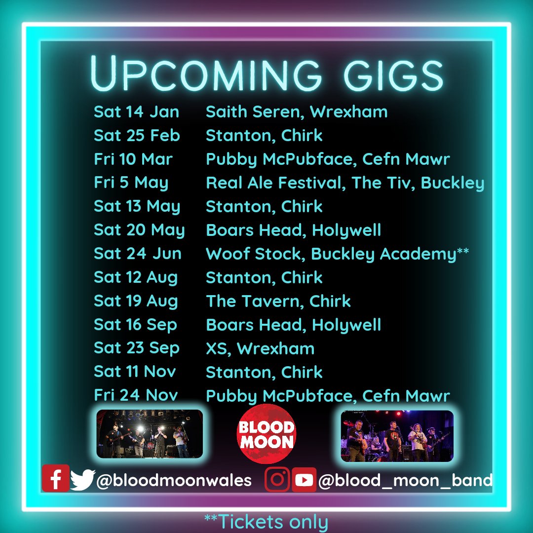 @Bloodmoonwales 
Come down and see us, make us smile 😃 🎶 🎵 
#gigposter
#whatsonnorthwales #northwalesmusicscene #whatsonwrexham #whatsonchester #gigschester #gigswrexham #gigsnorthwales #livemusicnorthwales #livemusicwrexham #supportlivemusic #supportlocalmusicvenues