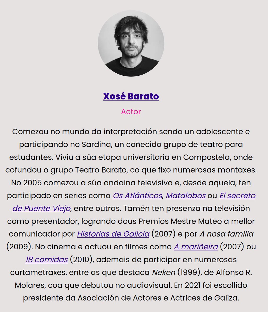 CFilmada's tweet photo. 🥳 Un dos nosos actores composteláns está hoxe de aniversario. Parabéns, Xośe Barato! https://t.co/2RJppcePV0